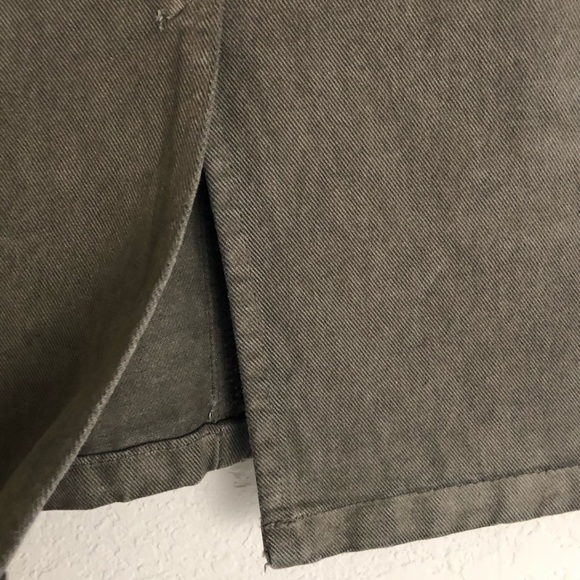 Dolce & Gabbana Army Green Distressed Denim Skirt - Picture 5 of 8